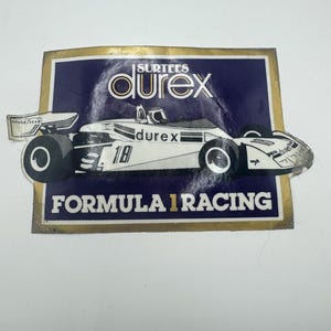 Durex Surtees Formula 1 Racing Vintage Sticker Decal Classic Memorabilia image 2
