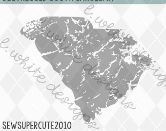 Carolina del Sur Afligida, Vintage, Grunge SVG, y PNG