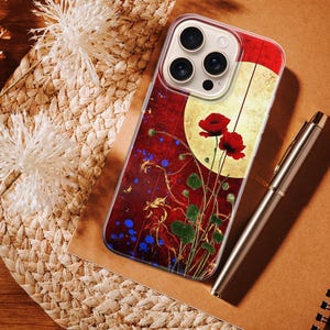 Funda para teléfono del Monte Fuji: cubierta de TPU de estilo Art Nouveau japonés