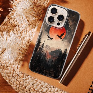 Asian Mythology Phone Case Celestial Dragon Art Cover for iPhone 16e 15 Pro, 14, 13 12 Samsung S25, S24 Fe, A55, A16, A15 Pixel 9 Pro XL, 8A