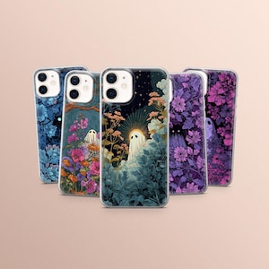 Süßer Geist Handyhülle Geist Cover, für iPhone 17 Pro Max, 15, 14, 13 Pro, 12 mini Samsung S25 Ultra, S24 Fe, S23, A56, A16, A15 Pixel 9A, 8A