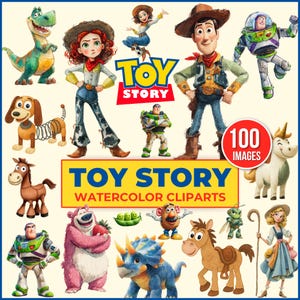 Toy Story Cliparts PNG Bundle, Toy Story PNG Cartoon Sublimation Cliparts, Toy Story Movie Themed Clip Arts Collection, Toy Story Party PNG