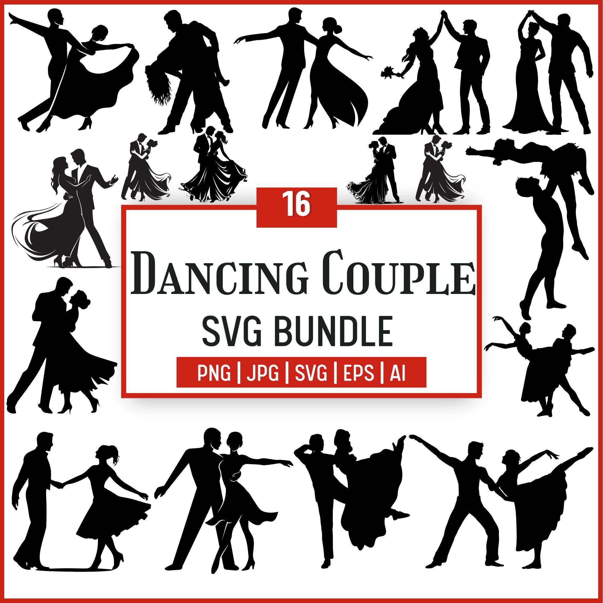 カップルのダンスのシルエット、カップルのダンスのSVG、社交ダンスのSVG、ダンスPNGバンドル、Cricut用のダンスSVGカットファイル、 ダンスカップルのSVG、Ai、Eps - Etsy 日本, image size:2000x2000