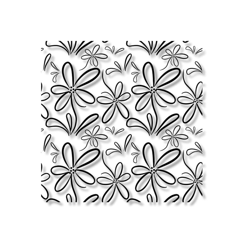 Floral Pattern SVG Bundle: Boho Flowers, Seamless Vector Files (digital ...