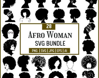 Afro Woman SVG Bundle: Black Girl Magic Cut Files (Digital Download)