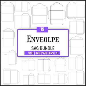 Envelope Template Bundle|Envelope SVG Templates|Money envelope blank template|Card Making|Card Envelope Templates|PNG|Instant Download