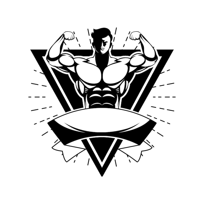 Bodybuilder SVG Bundle: Fitness Gym Clipart (digital Download - Etsy
