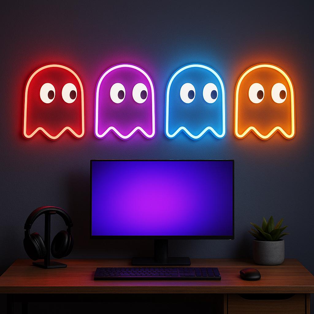 Lot Pac-Man : Verres + Jeux D'Arcade + Figurines - Neuf - Marque Lansay
