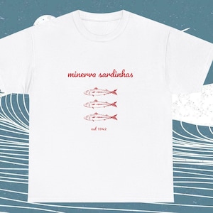 Portugal Sardines Shirt Tinned Fish Sardine TShirt Coastal Tomato Girl Italy Summer Ocean Inspired Style Vintage Coastal Style