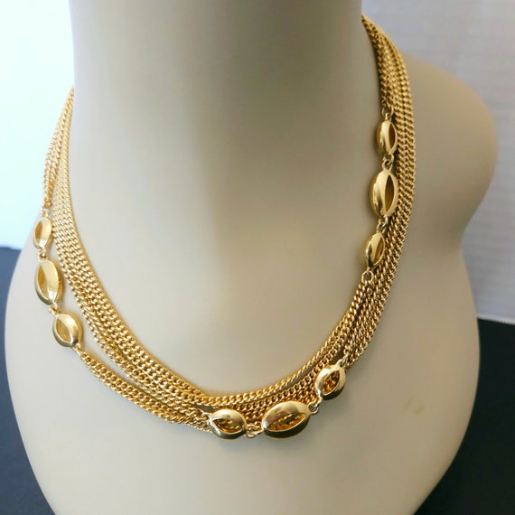 Vintage Monet Opera Length Chain Necklace with a … - image 7