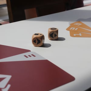 Sabacc Dice Set - Custom Sci-Fi Dice for Tabletop Games | Star Card Game Accessories | Galactic Roleplay | 2x Six-Sided Dice