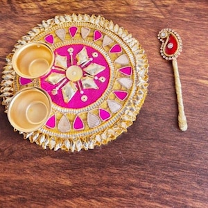 Desi Housewarming return gift, return favors, desi wedding favors, puja plate