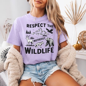 Northeast Wildlife T-Shirt: Outdoorsy Nature Lover Tee