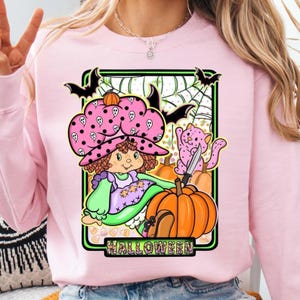 Halloween Strawberry Shortcake PNG, Spooky Strawberry PNG, Cute Retro Halloween PNG, Strawberry Shortcake Costume Png, Digital Download