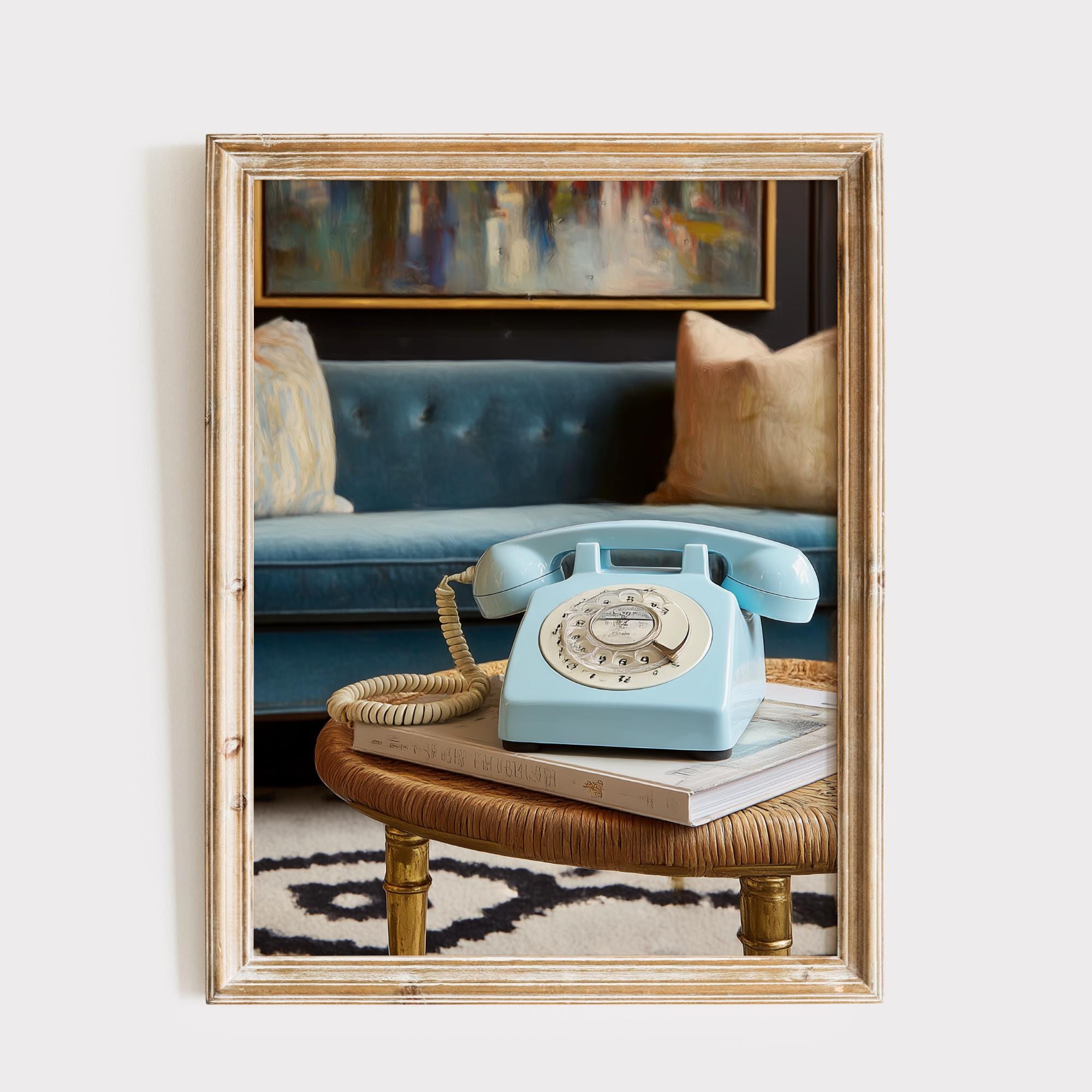 Light Blue Rotary Phone - Etsy