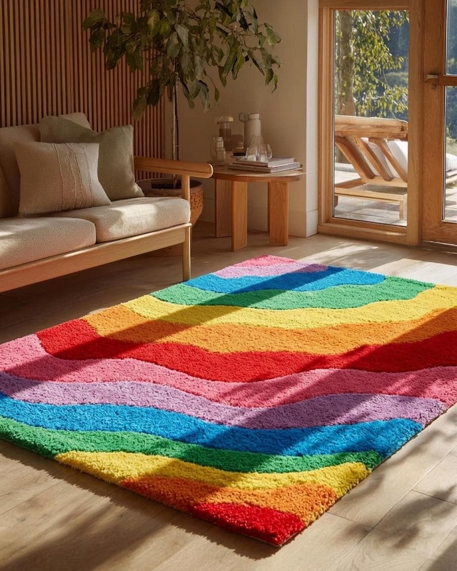 Rainbow Rug Tufting - Etsy