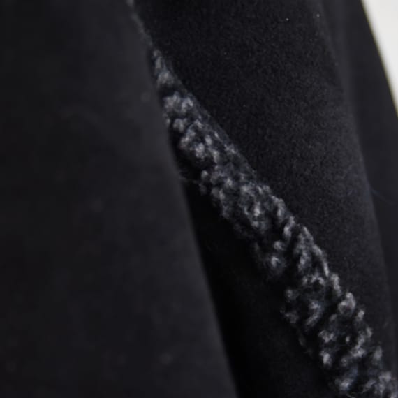 LL Bean Warm Vintage Coat, Black Faux Fur Med/Reg - image 4