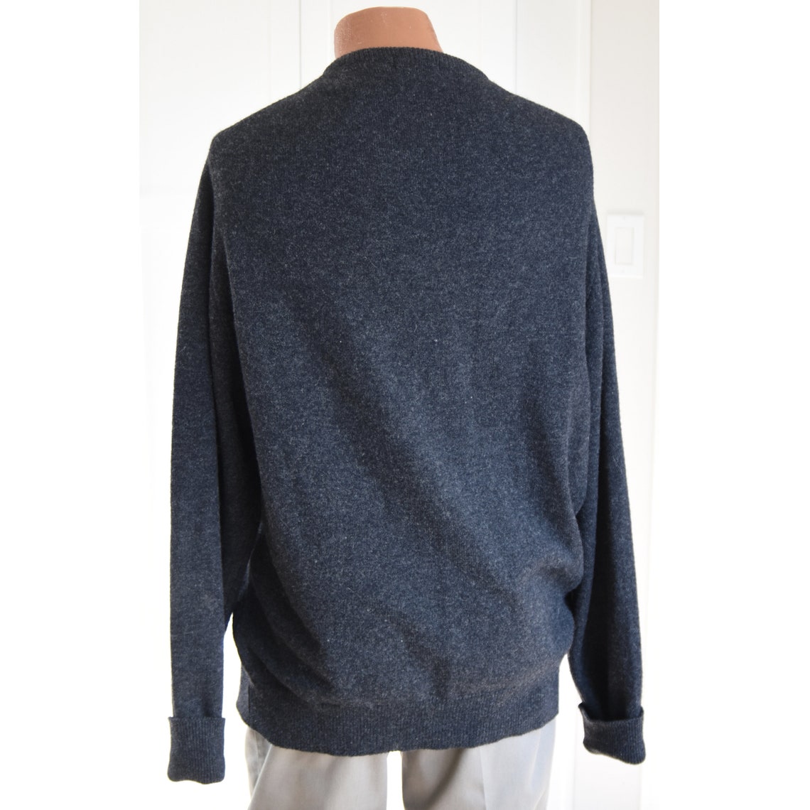 LL Bean Vintage 90's Lambswool V-Neck Men's Sweater XL | Etsy