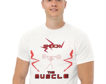 Shock the Muscle Unisex Printed Gym T Shirt