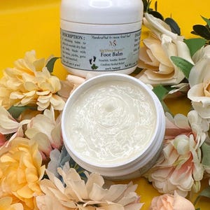 Refreshing Foot Balm – 2oz Natural Moisturizing Cream for Soft Feet & Relaxing Foot Massage,  Pampered Feet | Self-Care Gift.Spa Gift Idea