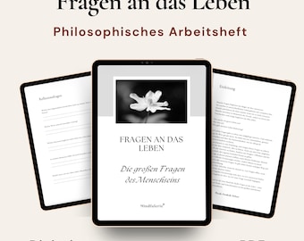 Questions about Life – Volume 1: The Big Questions of Being Human, Philosophical Journal, Reflection Questions, Meaning, PDF