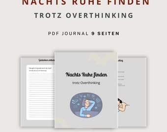Finding peace at night despite overthinking – a mini journal to combat overthinking and racing thoughts.