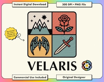 ACOTAR Velaris PNG: Romantasy Reader Clipart Digital Download | Bookish Stickers Bat Boys Rhysand Azriel Feyre | Sarah J Maas Acotar Merch
