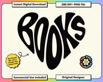 Bookish PNG: Book Lover Gifts Clipart Digital Download | Printable Kindle Stickers | Bookish T-Shirt Design | Romantasy Merch Smut Readers