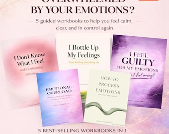 How To Process Emotions Bundle Emotional Overwhelm Help Feelings Journal Healing Workbook PDF
