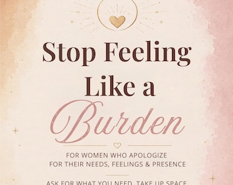 Stop met je een last te voelen, printbare poster met zelfwaardering, positieve affirmatie muurdecoratie, citaat over mentale gezondheid, digitale download over zelfliefde