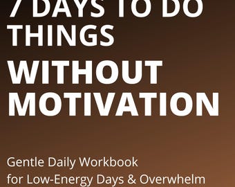 7-daagse werkboek motivatie resetten, pdf-bestand met hulp bij lage energieproductiviteit en burn-out