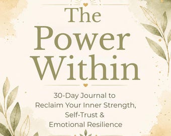 Inner Strength Workbook for Women Self Trust Journal Emotional Healing Confidence Building Printable PDF Guide