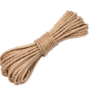 Natural Jute Rope Twine Cord 8mm, Biodegradable, Eco-Friendly Line 8mm, Strong Decorative and Utility, good quality, Macrame Garden Decor