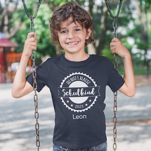 Personalized T-shirt for children, schoolchild 2025 shirt with name, gift for school enrollment, start of school 2025 T-shirt, first day of school