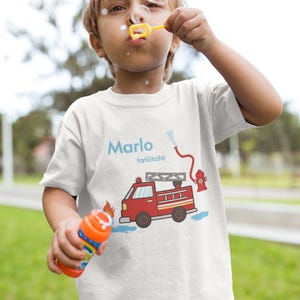 Shirt fire brigade boy, fire brigade party, T-shirt sirens, birthday gift fire brigade, T-shirt fire brigade, fire brigade children&#39;s gift