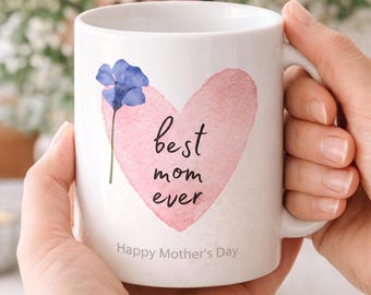 Mama Ever Pink Heart – wydruk na ścianę (do pobrania w wersji cyfrowej)