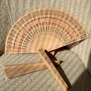 Wooden fan in a classic style