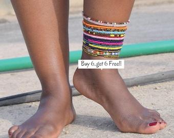 Anklets for women, africa jewelry, beaded anklets, anklet bracelet, africa anklets, anklet gold, stacking anklets, anklet set