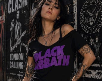 Ozzy Black Sabbath Lace-Up Band Tee: Upcycled Concert Shirt