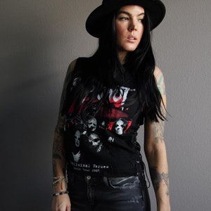 Slipknot concert Music festival band crew Tee Shirt, T-Shirt, Lace Up Band Tee