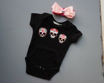 baby girl skull clothes