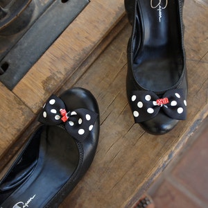 Olivia Paige las Vegas Polka Dot Pin up Dice Bow Shoe Clips - Etsy