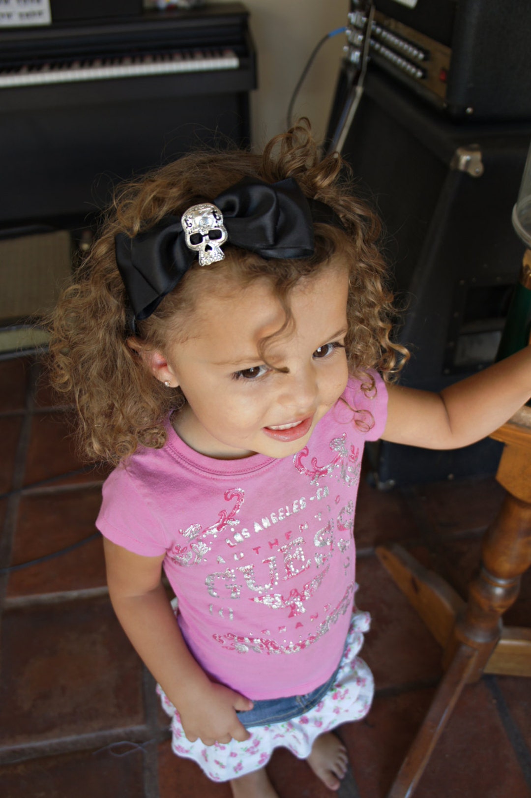 Olivia Paige Rockabilly Pin up Sugar Skull 13 Satin Bow Headband - Etsy