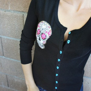 Sugar skull best sale cardigan