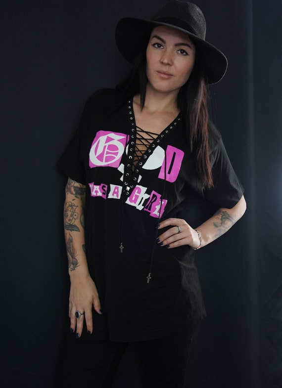 Olivia Paige diy Shirt Machine Gun 