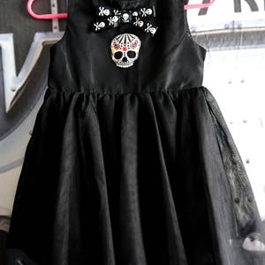 Olivia Paige petite chauve-souris de crâne de sucre tenue de punk rock robe rockabilly Tattoo image 2