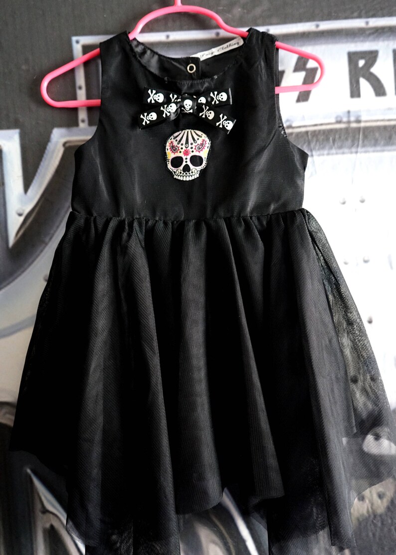 Olivia Paige petite chauve-souris de crâne de sucre tenue de punk rock robe rockabilly Tattoo image 2