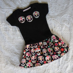 Olivia Paige Little sugar skull rockabilly punk rock outfit Tattoo Dress all sizes image 1