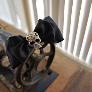 Olivia Paige Rockabilly Pin up Sugar Skull 13 Satin Bow Headband - Etsy