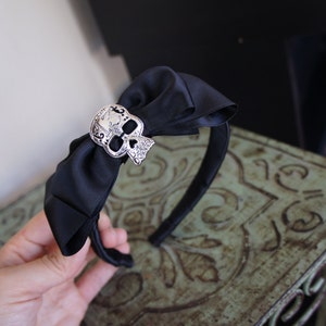 Olivia Paige Rockabilly Pin up Sugar Skull 13 Satin Bow Headband - Etsy